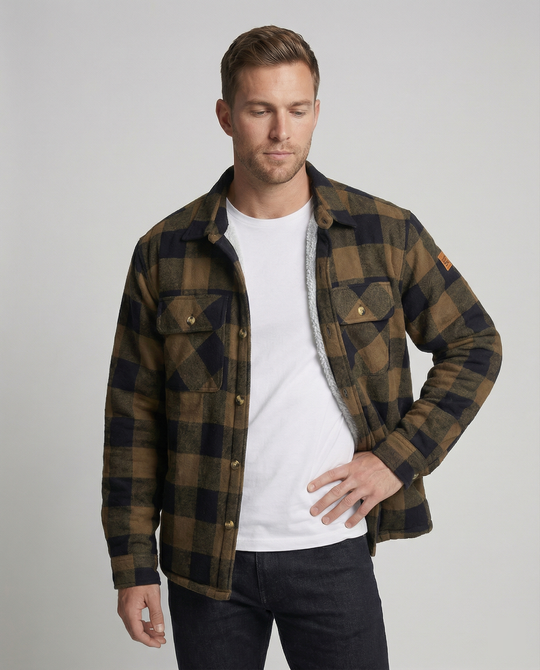 R&B | Klassische Übergangsjacke mit Karomuster