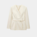 R&B | Wickel Blazer Jacke Langarm Taillierte Passform mit Gürtel
