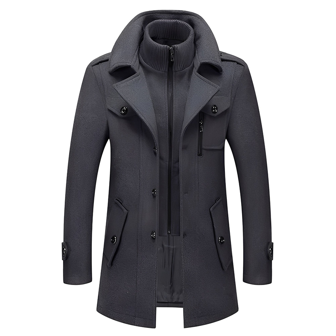 R&B | Eleganter langer Trenchcoat für Herren
