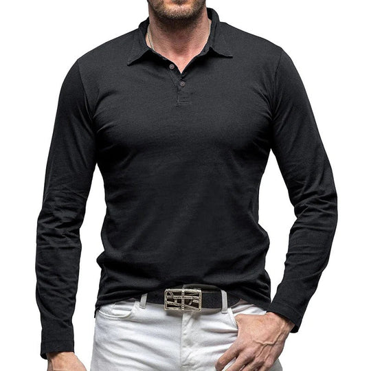 R&B | Piqué Shirt Slim Fit Langarm Knopfverschluss Baumwolle Smart Lässig