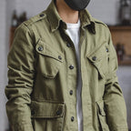 R&B | Herrenjacke im Militärstil mit Klappentaschen