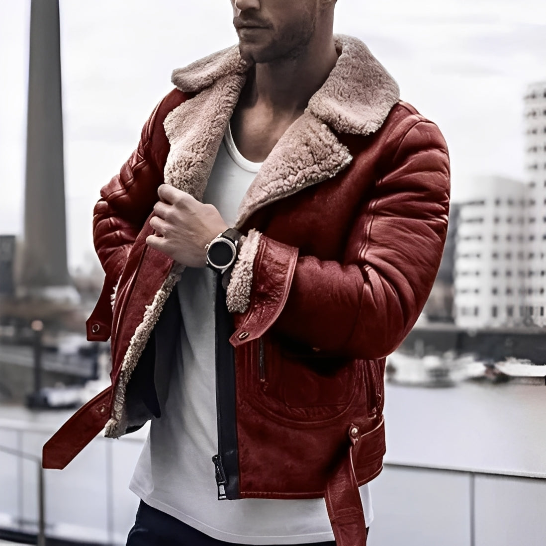R&B | Elegante, warme Jacke für Männer