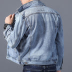 R&B | Klassisches Denim Herrenjackett mit Taschen an der Vorderseite