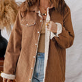 R&B | Damen Fleece gefütterte Cordjacke Liora