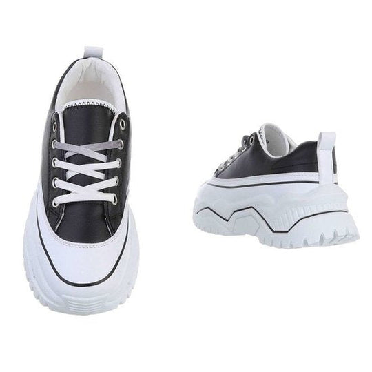 Schwarz niedrige Turnschuhe R&B R&B