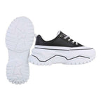 Schwarz niedrige Turnschuhe R&B R&B