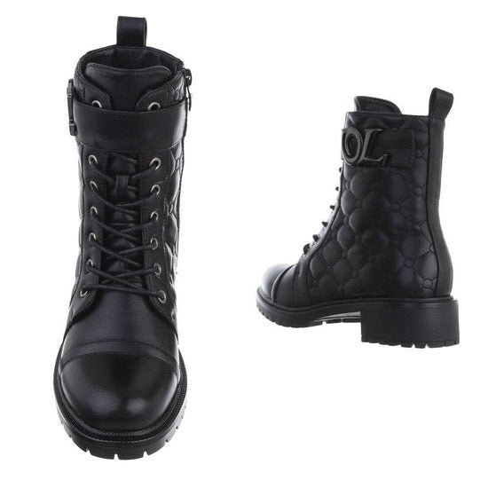 Gefütterte schwarze Stiefeletten R&B R&B