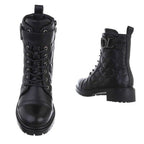 Gefütterte schwarze Stiefeletten R&B R&B