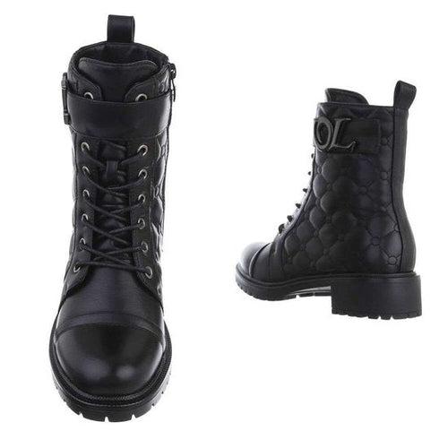 Gefütterte schwarze Stiefeletten R&B R&B