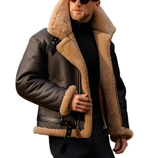 R&B | Strapazierfähige und Dicke Lederjacke für Männer