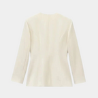 R&B | Wickel Blazer Jacke Langarm Taillierte Passform mit Gürtel