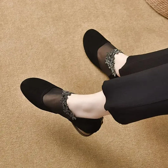 elegante High Heels, luftige Mesh-Sohle, weicher Komfort. R&B R&B