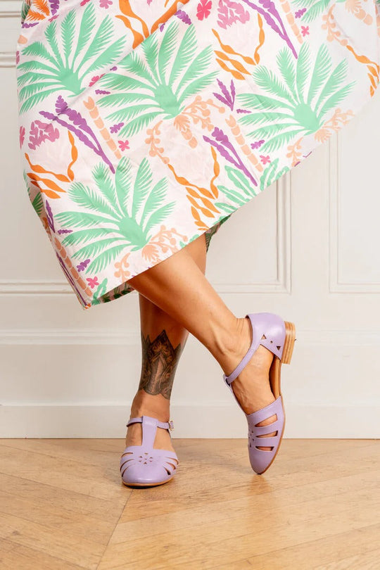 Sandalen aus Leder in Hellgrün R&B R&B