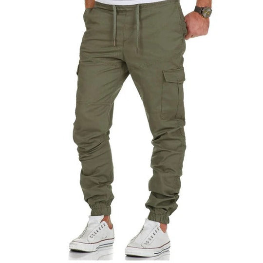 R&B | Cargo Hosen Lockere Passform Verstellbarer Gummibund Schmal Zulaufende Beine