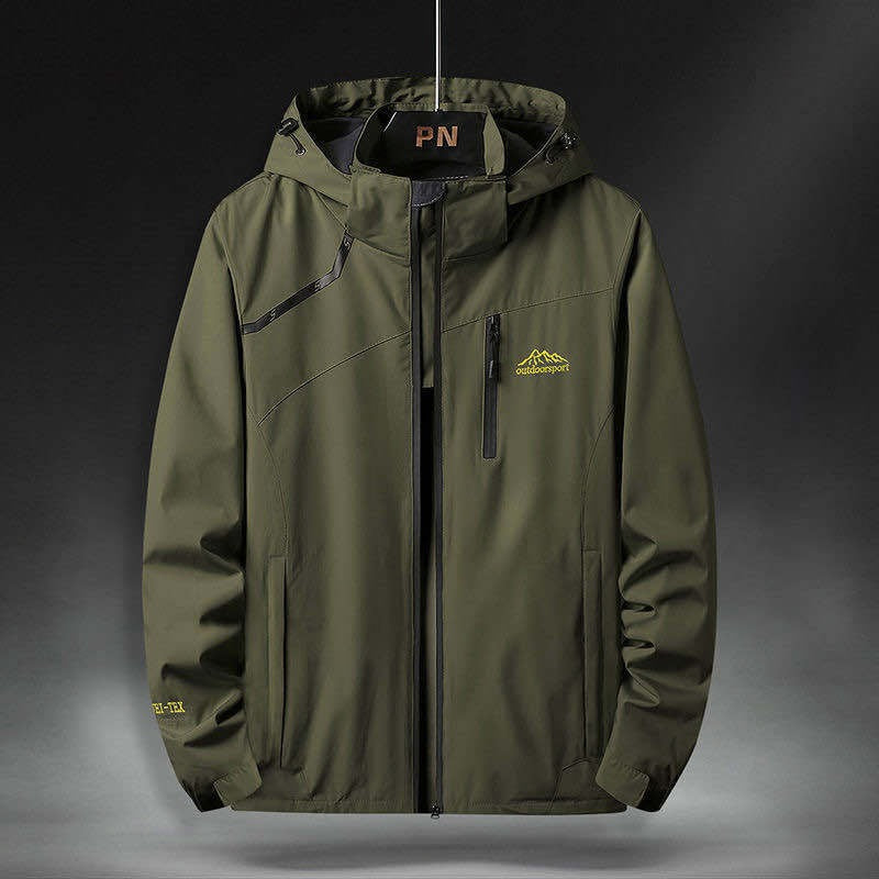 R&B | Wasserdichte Herrenjacke mit Kapuze