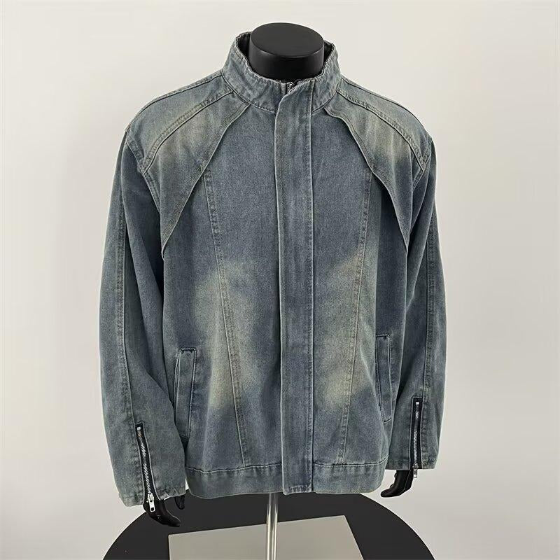 R&B | Herren Jeansjacke mit Vintage-Effekt