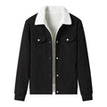 R&B | Cordjacke für Herren mit Fleecefutter, lässiger Stil