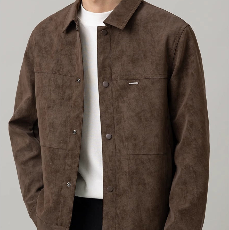 R&B | Herrenjacke mit Wildleder-Effekt