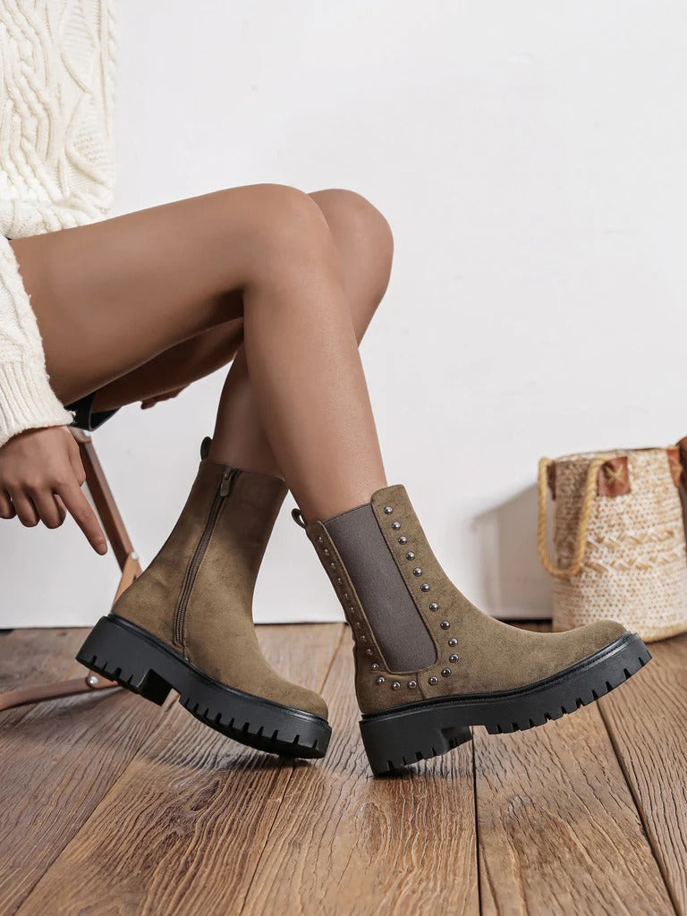 Stiefeletten in Taupe R&B R&B