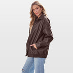 R&B | Leder Bomberjacke