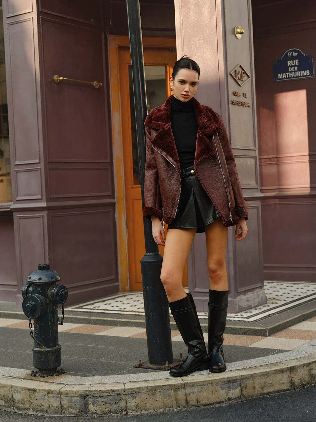 R&B | Style Motorradjacke Trendige Übergröße Oberbekleidung