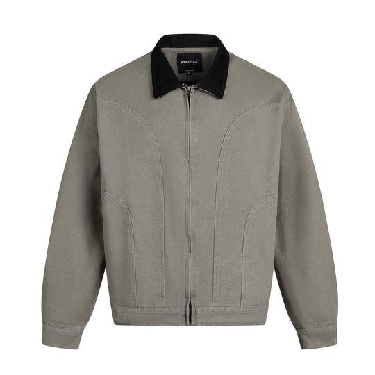 R&B | Herrenjacke mit Wildleder-Effekt und Druckknopfverschluss