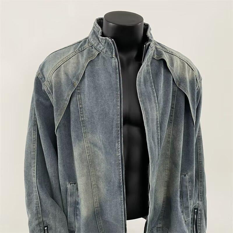 R&B | Herren Jeansjacke mit Vintage-Effekt