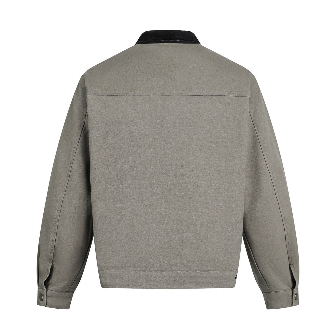 R&B | Herrenjacke mit Wildleder-Effekt und Druckknopfverschluss
