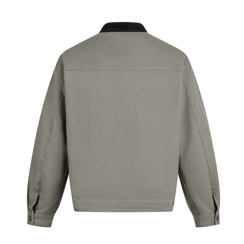 R&B | Herrenjacke mit Wildleder-Effekt und Druckknopfverschluss