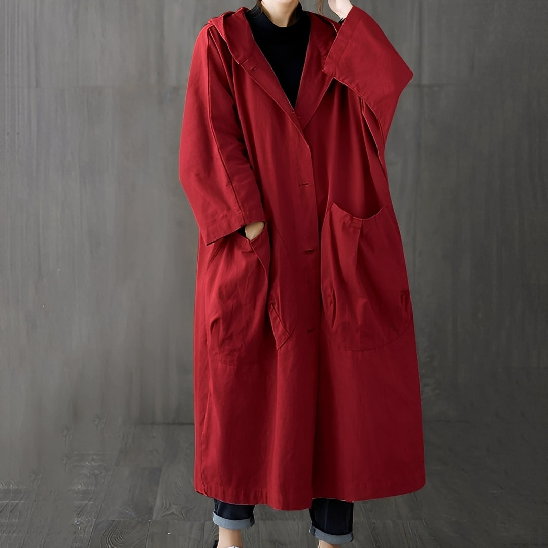 R&B | Moderner Trenchcoat mit Taschen für Frauen