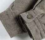R&B | Herrenjacke mit Wildleder-Effekt und Druckknopfverschluss