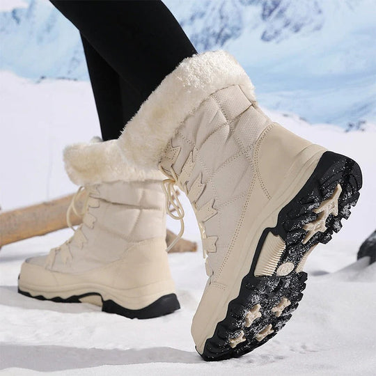 Robuste Winterboots mit Fellfutter R&B R&B