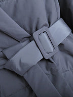 R&B | Gürteltaschen Pufferjacke Wickel Front Stepp Wintermantel