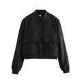 R&B | Cropped Utility Jacke Legere Button up Outerwear