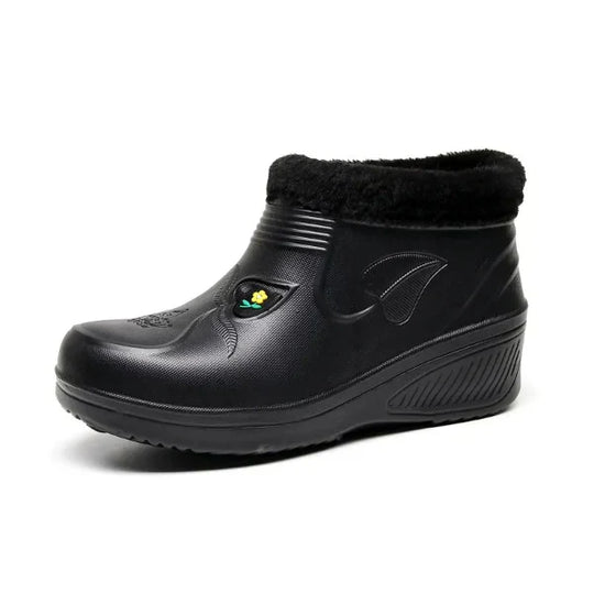 R&B | Schneeboots – Knöchelhöhe – Wasserfestes Slip-On – Isolierte Kunstfellfütterung