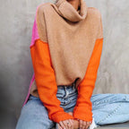 R&B | Eindrucksvolles Color Block Strickpullover