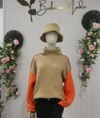 R&B | Eindrucksvolles Color Block Strickpullover