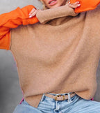 R&B | Eindrucksvolles Color Block Strickpullover