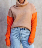 R&B | Eindrucksvolles Color Block Strickpullover