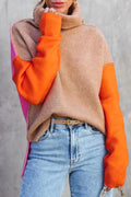 R&B | Eindrucksvolles Color Block Strickpullover