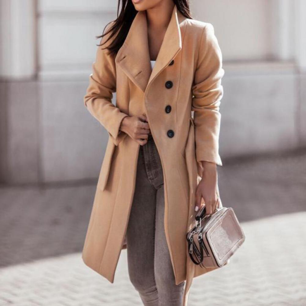 R&B | Klassischer Damen Trenchcoat Mit Doppelter Schleifenverschluss