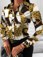 R&B | Schicke Damenbluse mit Goldenen Details