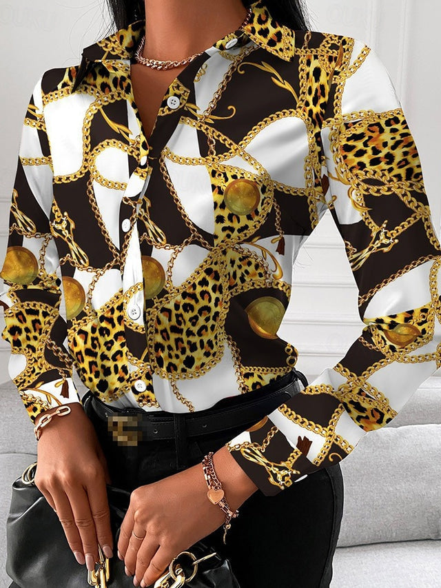 R&B | Schicke Damenbluse mit Goldenen Details