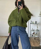 R&B | Übergröße Schnitt Minimalistische Teddyjacke