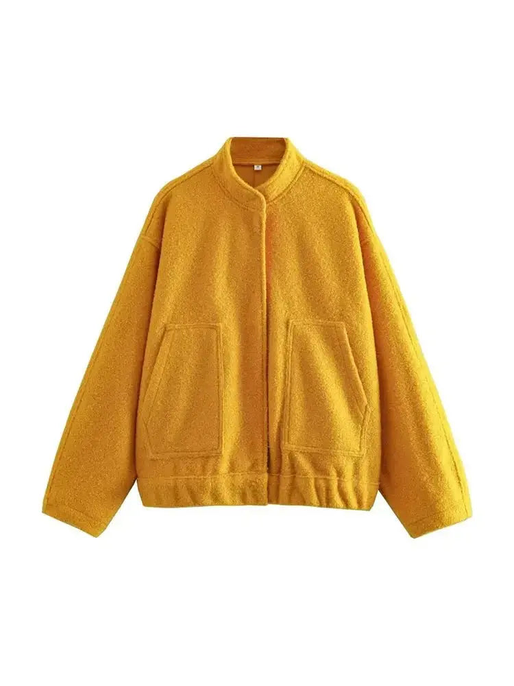 R&B | Übergröße Schnitt Minimalistische Teddyjacke