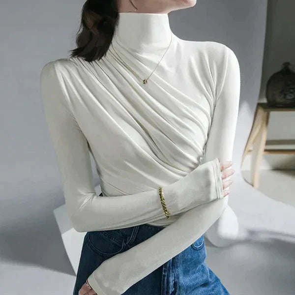 R&B | Falten Rollkragenpullover