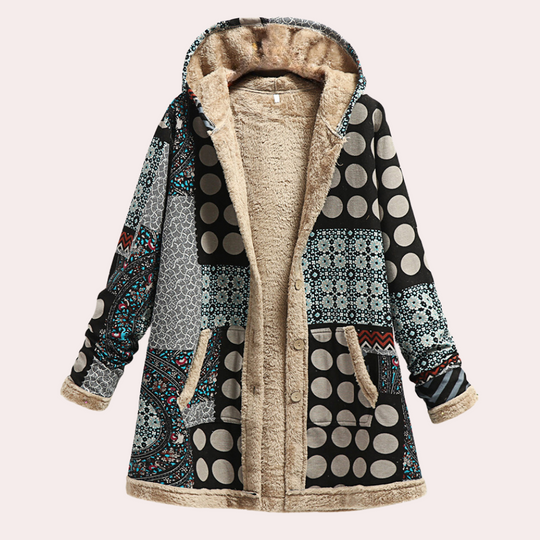 R&B | Warme Winterjacke mit Kapuze für Damen