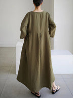 Lockeres kleid mit Seitentaschen