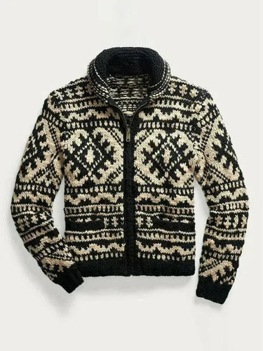 R&B | Gestrickter Herren Strickjacke Pullover