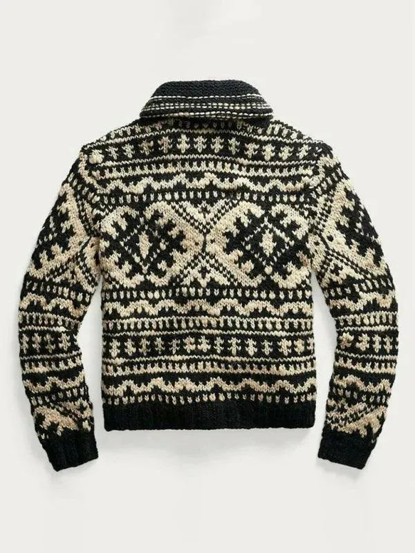R&B | Gestrickter Herren Strickjacke Pullover